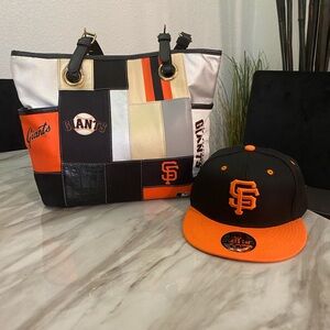 San Francisco Giants Tote Bag With Baseball Cap